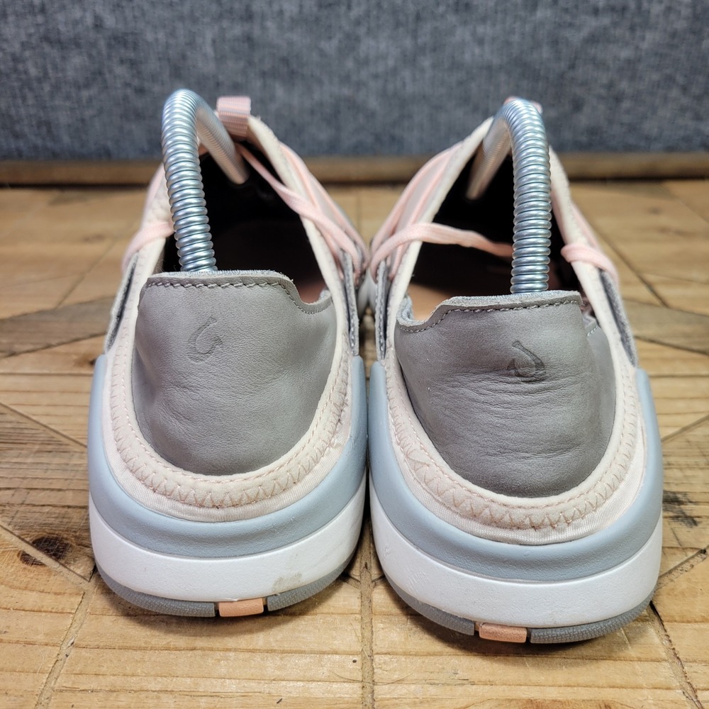 Olukai MikiLi Women's Slip On Sneakers, Size 9 Pearl Blush/Pale Grey Shoes - Picture 7 of 13